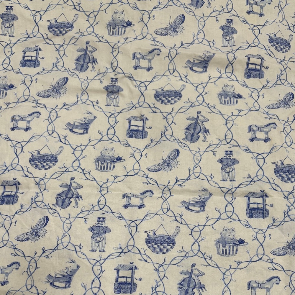 Vintage Laura Ashley Child’s toy toile Fabric